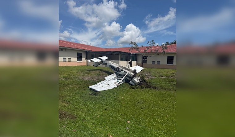Small Plane Flips Onto Pembroke Pines Psych Hospital Grounds, Two Hurt