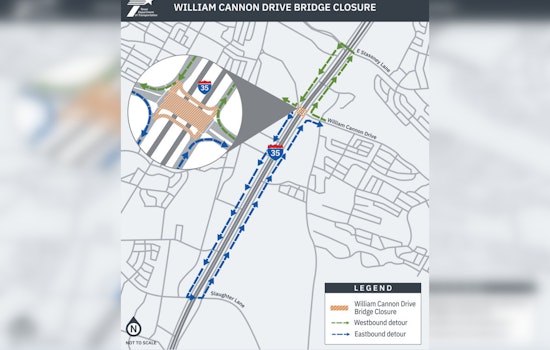 South Austin's William Cannon Bridge Shuts Down For Back-To-Back Weekends