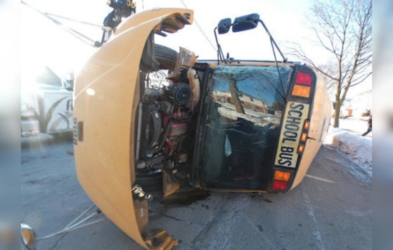 South Side School Bus Flip Lands Milwaukee Speedster Behind Bars