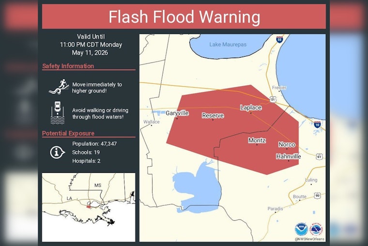 St. Charles Braces as Flood Warning Soaks River Towns Until 11 P.M.