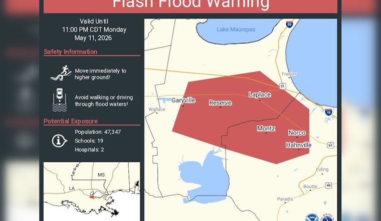 St. Charles Braces as Flood Warning Soaks River Towns Until 11 P.M.