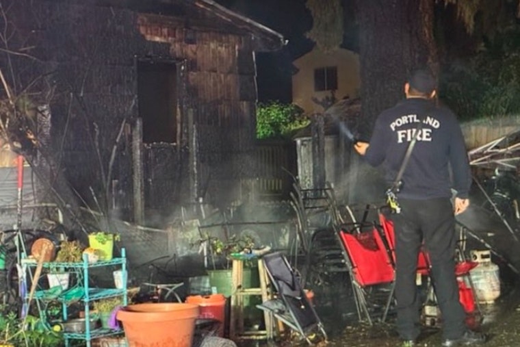 St. Johns Firefighters Race to Stop Polk Ave Blaze From Swallowing Two Homes