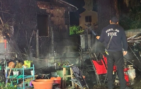 St. Johns Firefighters Race to Stop Polk Ave Blaze From Swallowing Two Homes