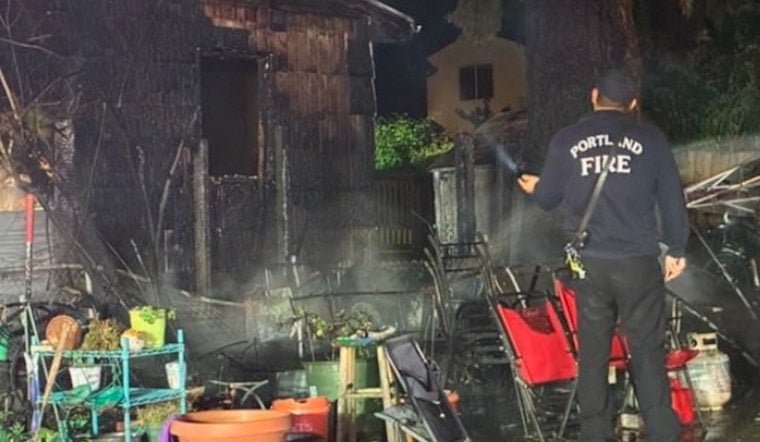 St. Johns Firefighters Race to Stop Polk Ave Blaze From Swallowing Two Homes