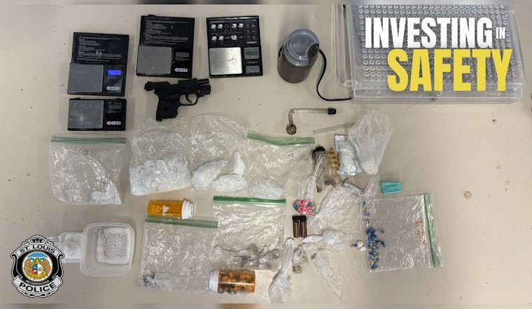 St. Louis Cops Bust Miami Street Home Seize Drugs Gun and Cash
