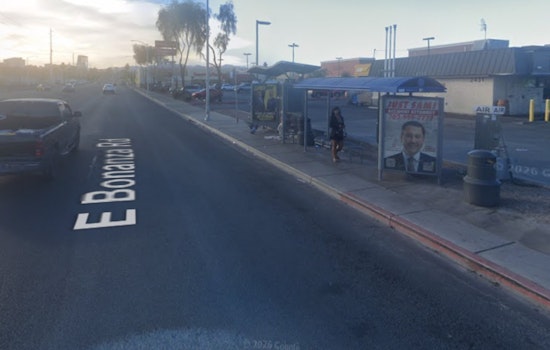 Stolen Getaway Car Plows Into East Vegas Bus Stop Near Downtown
