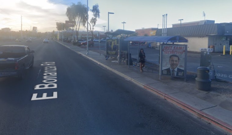 Stolen Getaway Car Plows Into East Vegas Bus Stop Near Downtown
