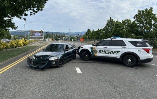 Stolen Ride Slams Deputy SUV In Wild NE Halsey Chase Near Gresham
