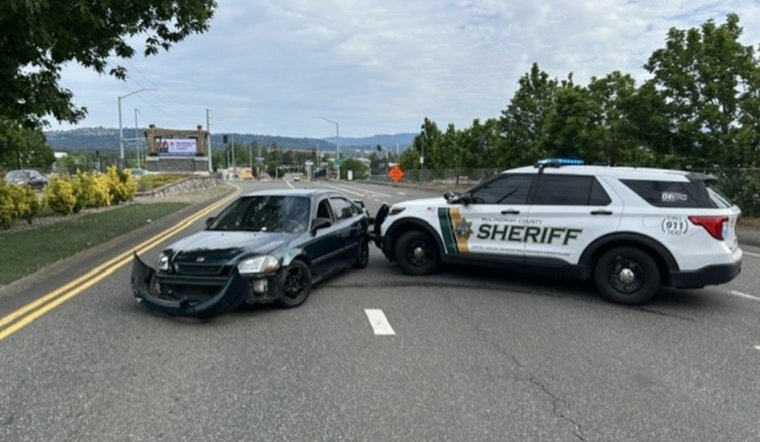 Stolen Ride Slams Deputy SUV In Wild NE Halsey Chase Near Gresham