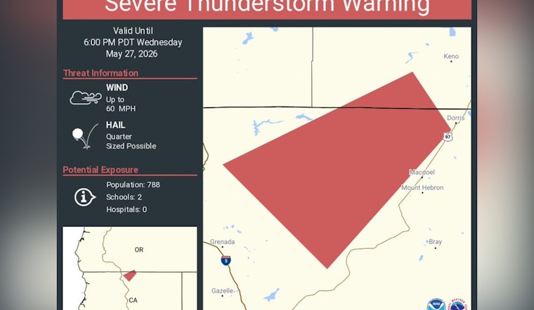 Sudden Siskiyou Storm Warning Targets Highway 97 and Backcountry Campers