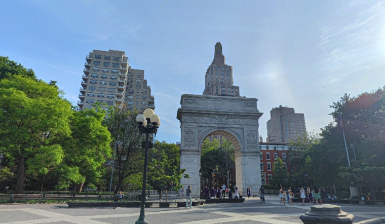 Swastika Flag Stuns NYU Crowd Over Washington Square During Graduation Week