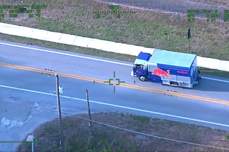 Tampa Red Bull Truck Recovered After Multicounty Chase
