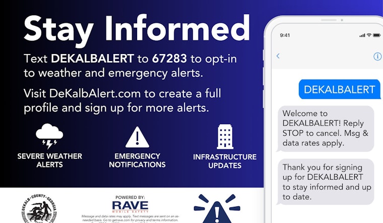 Text, Don't Panic: DeKalbAlert Vows Faster Warnings For County Residents