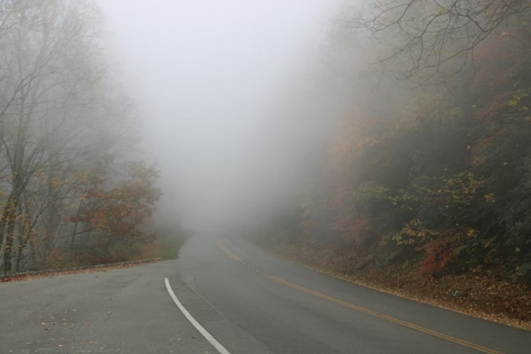 Thick Triangle Fog Stalls Raleigh Rush Hour, Sun Muscles In by Midmorning