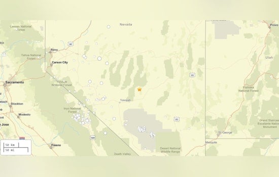 Tonopah Gets Another Late-Night Jolt as 4.5 Quake Rattles Central Nevada