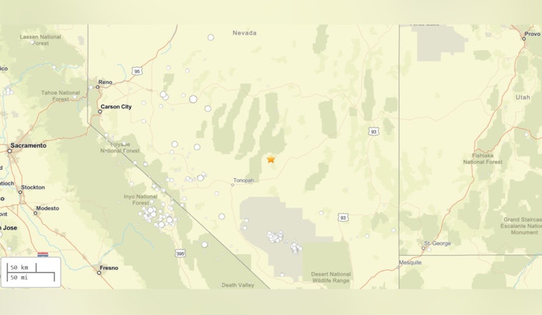 Tonopah Gets Another Late-Night Jolt as 4.5 Quake Rattles Central Nevada