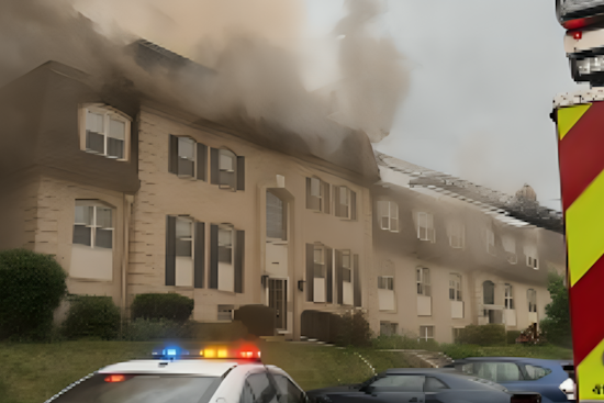 Towson Two-Alarm Inferno Tears Through Top Floors, Forces Dozens Out