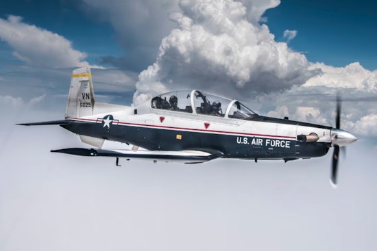 Trainer From Vance Skids In Belly Landing At Wichita Base