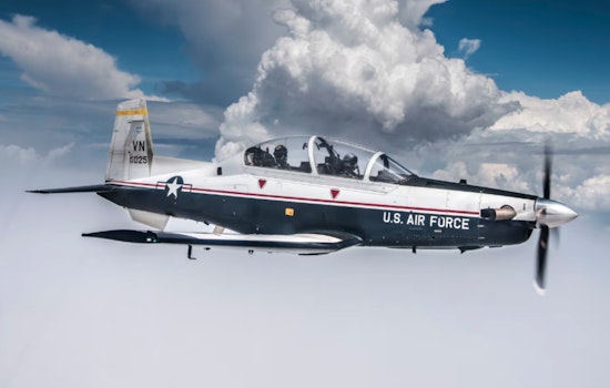 Trainer From Vance Skids In Belly Landing At Wichita Base