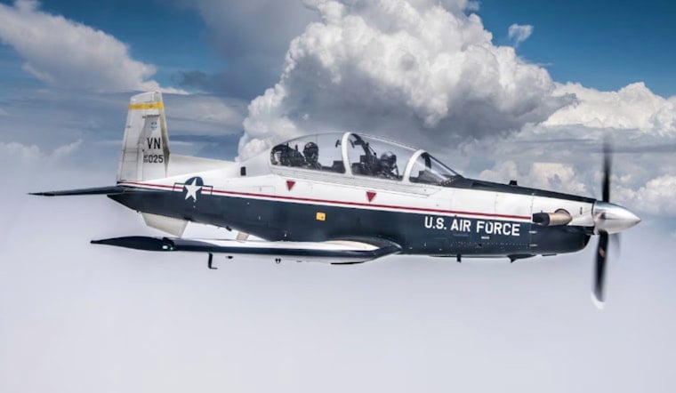 Trainer From Vance Skids In Belly Landing At Wichita Base