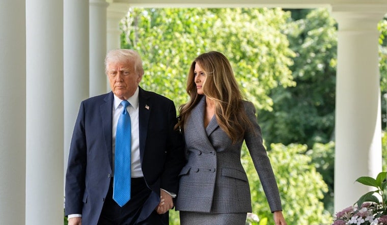Trump, Melania Lead Somber Arlington Salute On Memorial Day