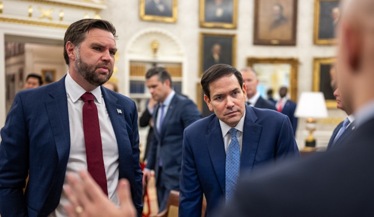 Vance And Rubio Turn White House Briefing Room Into 2028 GOP Audition