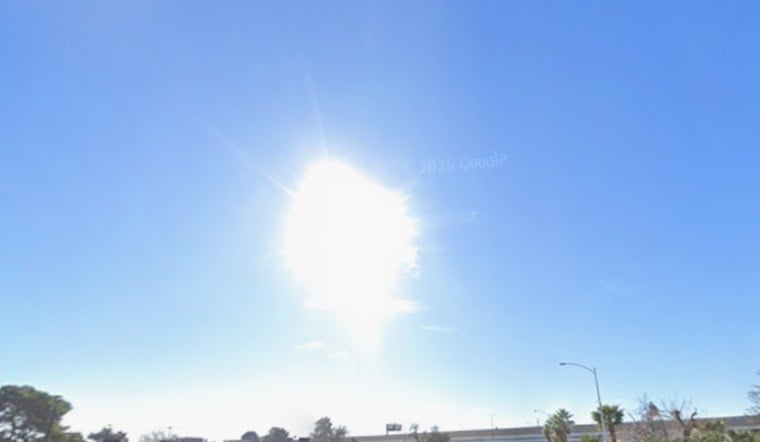 Vegas Winds Whip Up As Thermometer Nears 90