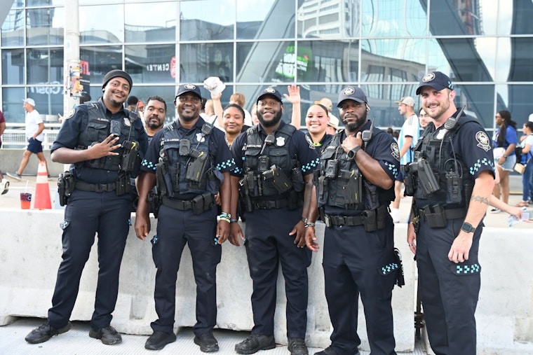 Atlanta Cops Suit Up in 'Marvel' Battle Armor Before World Cup Kickoff