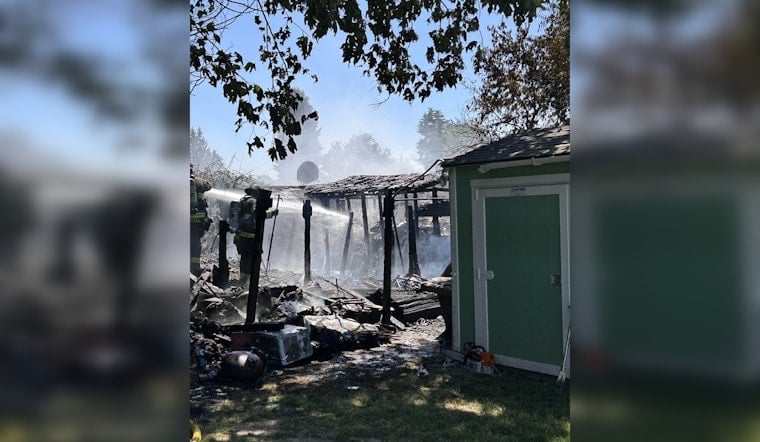 Auburn Firefighters Race In To Stop Fast-Moving Blaze From Spreading