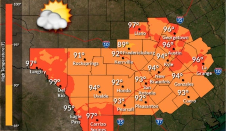 Austin Forecast: Upper 90s Heat and Breezy Afternoon Conditions Ahead