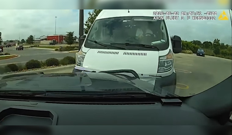 Austin Man In Stolen Van Slams Into Kyle Cop Car After High-Speed Parking Lot Chase