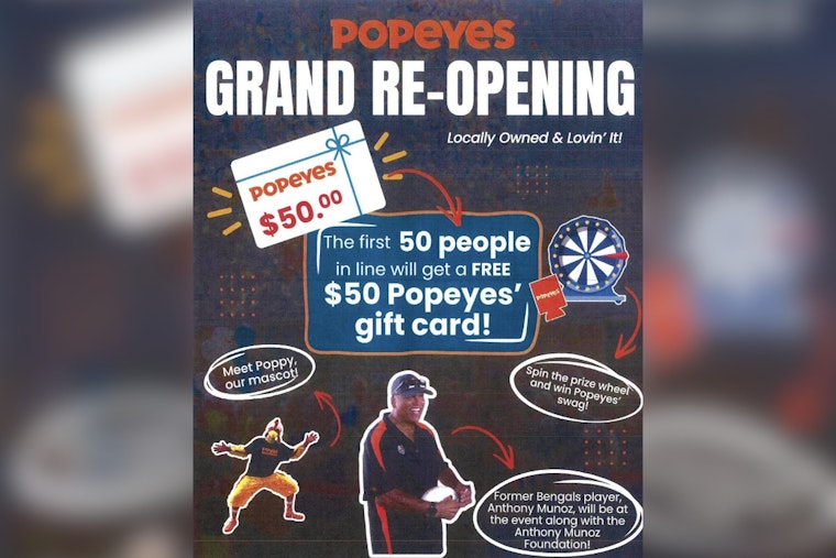 Bengals Legend Anthony Munoz Sparks Gift-Card Frenzy At Reading Popeyes Reopening