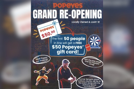 Bengals Legend Anthony Munoz Sparks Gift-Card Frenzy At Reading Popeyes Reopening
