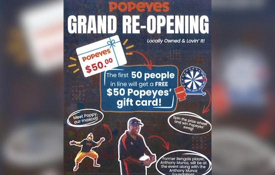 Bengals Legend Anthony Munoz Sparks Gift-Card Frenzy At Reading Popeyes Reopening