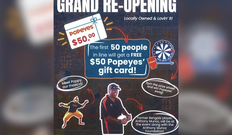 Bengals Legend Anthony Munoz Sparks Gift-Card Frenzy At Reading Popeyes Reopening