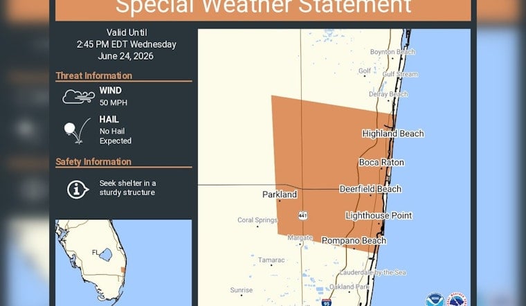 Blustery Blast Puts Pompano, Boca And Deerfield On Sudden Storm Alert