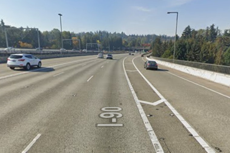 Boat Flips By I-90 Floating Bridge As Three Go Overboard In Lake Washington