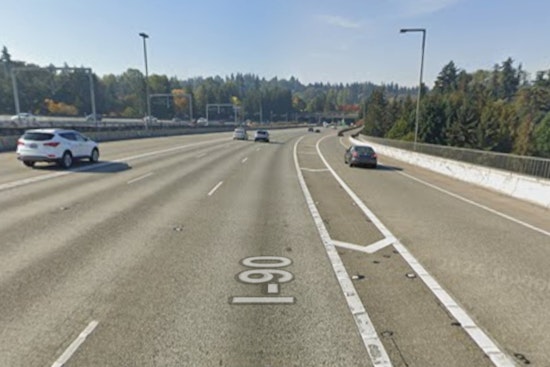 Boat Flips By I-90 Floating Bridge As Three Go Overboard In Lake Washington