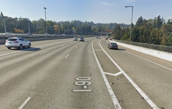 Boat Flips By I-90 Floating Bridge As Three Go Overboard In Lake Washington