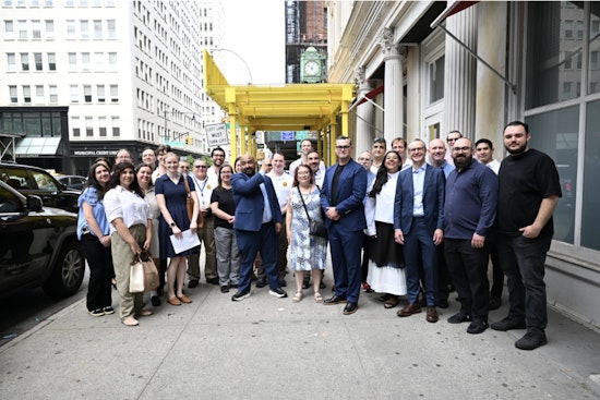 Bright New Sidewalk Sheds Hit Broadway As City Tries To Ditch The Green Tunnels