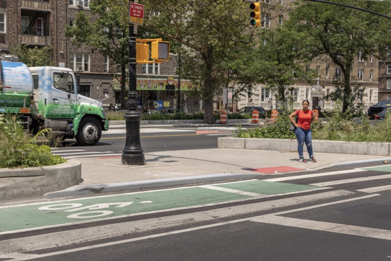 Bronx Grand Concourse Gets ‘Un-Mountable’ Curb, But Cars Are Already On It