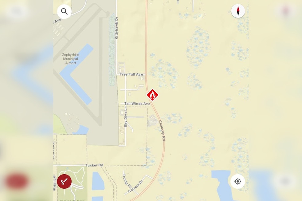 Brush Blaze Near Zephyrhills Airport Sends Fire Crews Racing To Skydive Lanes