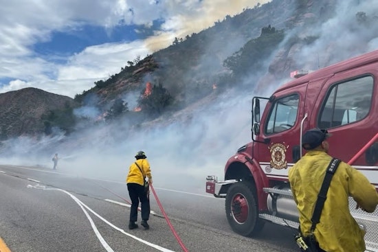 Brush Fire In Treacherous Glenwood Canyon Brings I-70 To A Standstill