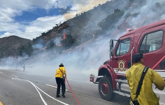 Brush Fire In Treacherous Glenwood Canyon Brings I-70 To A Standstill