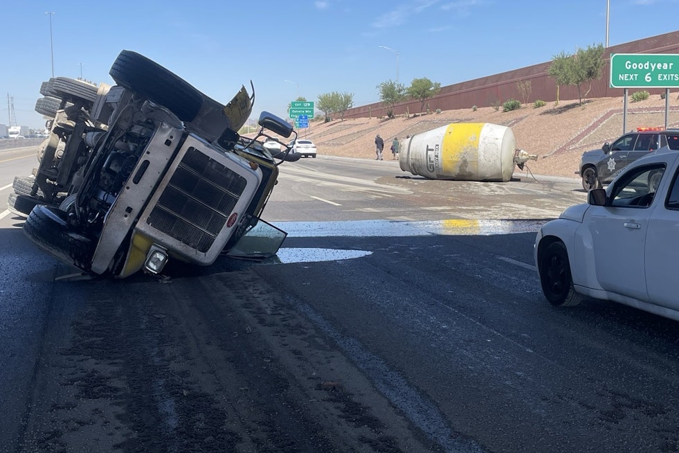 Cement Chaos On Loop 101 As Overturned Mixer Cripples Phoenix Commute