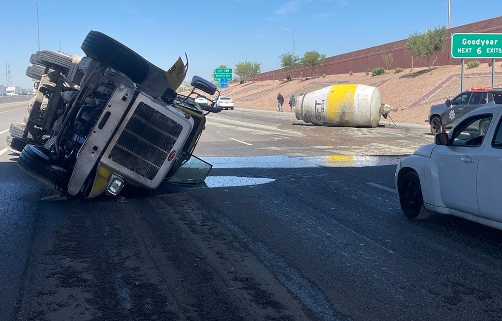 Cement Chaos On Loop 101 As Overturned Mixer Cripples Phoenix Commute