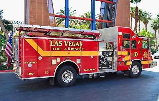 Crane Truck Erupts In Flames, Turns Vegas Spaghetti Bowl Into Rush-Hour Parking Lot
