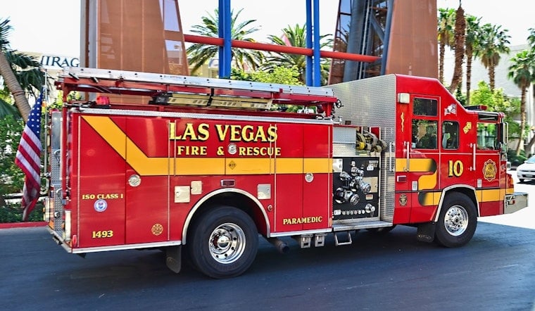 Crane Truck Erupts In Flames, Turns Vegas Spaghetti Bowl Into Rush-Hour Parking Lot