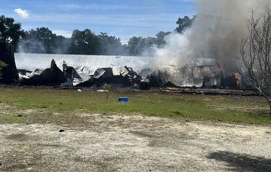 Crystal River Honey Plant Blown Apart in Morning Inferno
