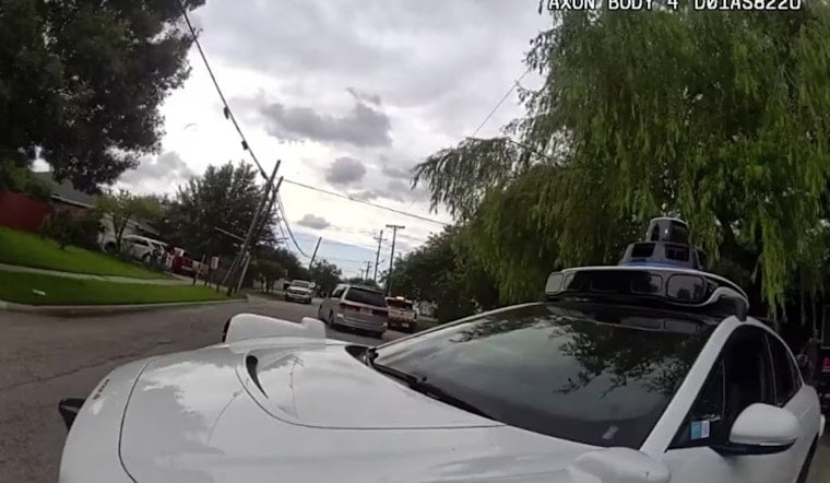 Dallas Constable Shoves Stalled Waymo From Firefighters' Lane In Deadly Blast Chaos